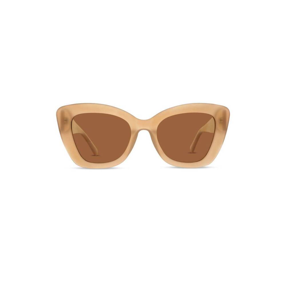 NEW BANBÉ the bardot cat eyed sunglasses in nude brown